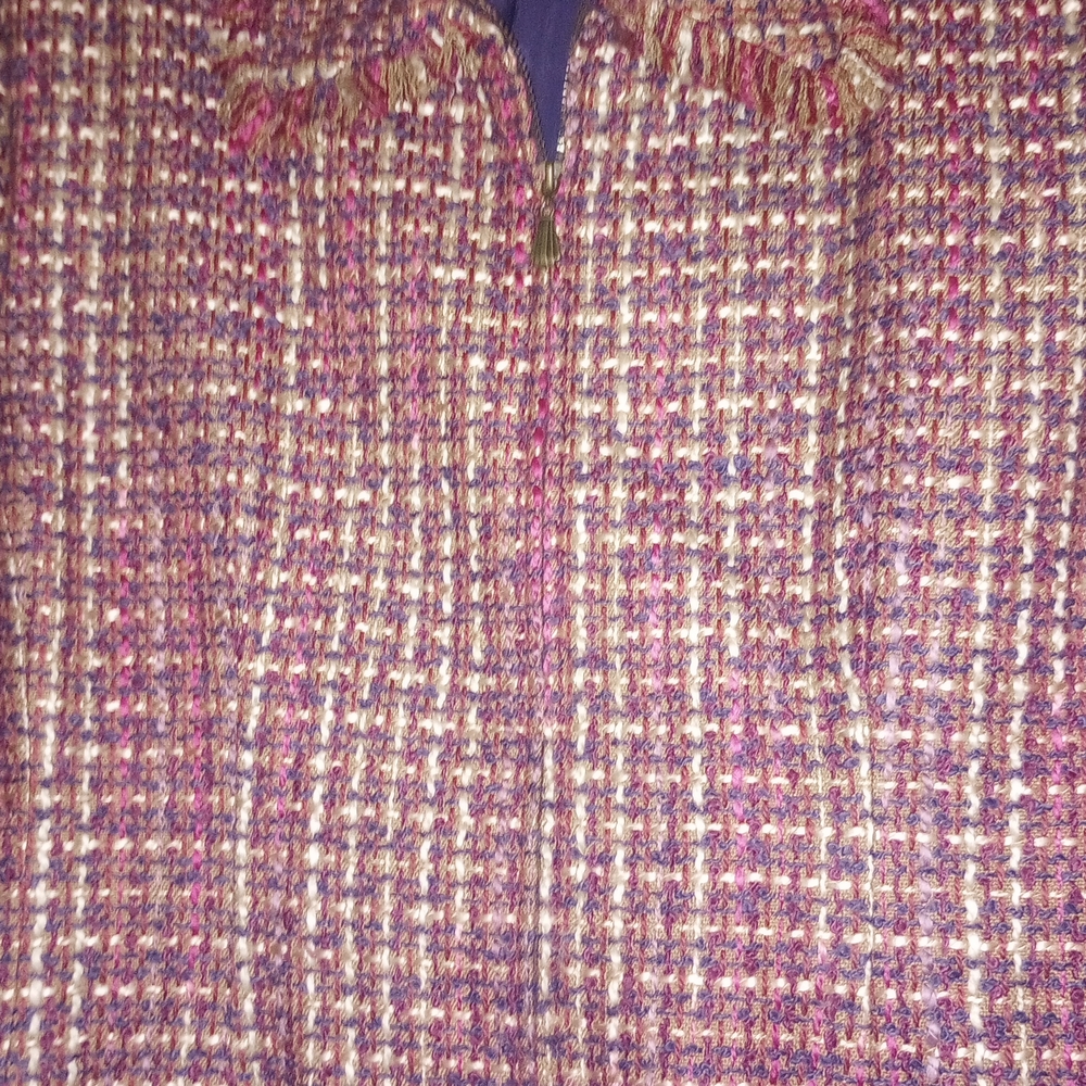 Alfred Dunner Acrylic Multicolor Tweed Blazer Size 16 - Picture 6 of 8
